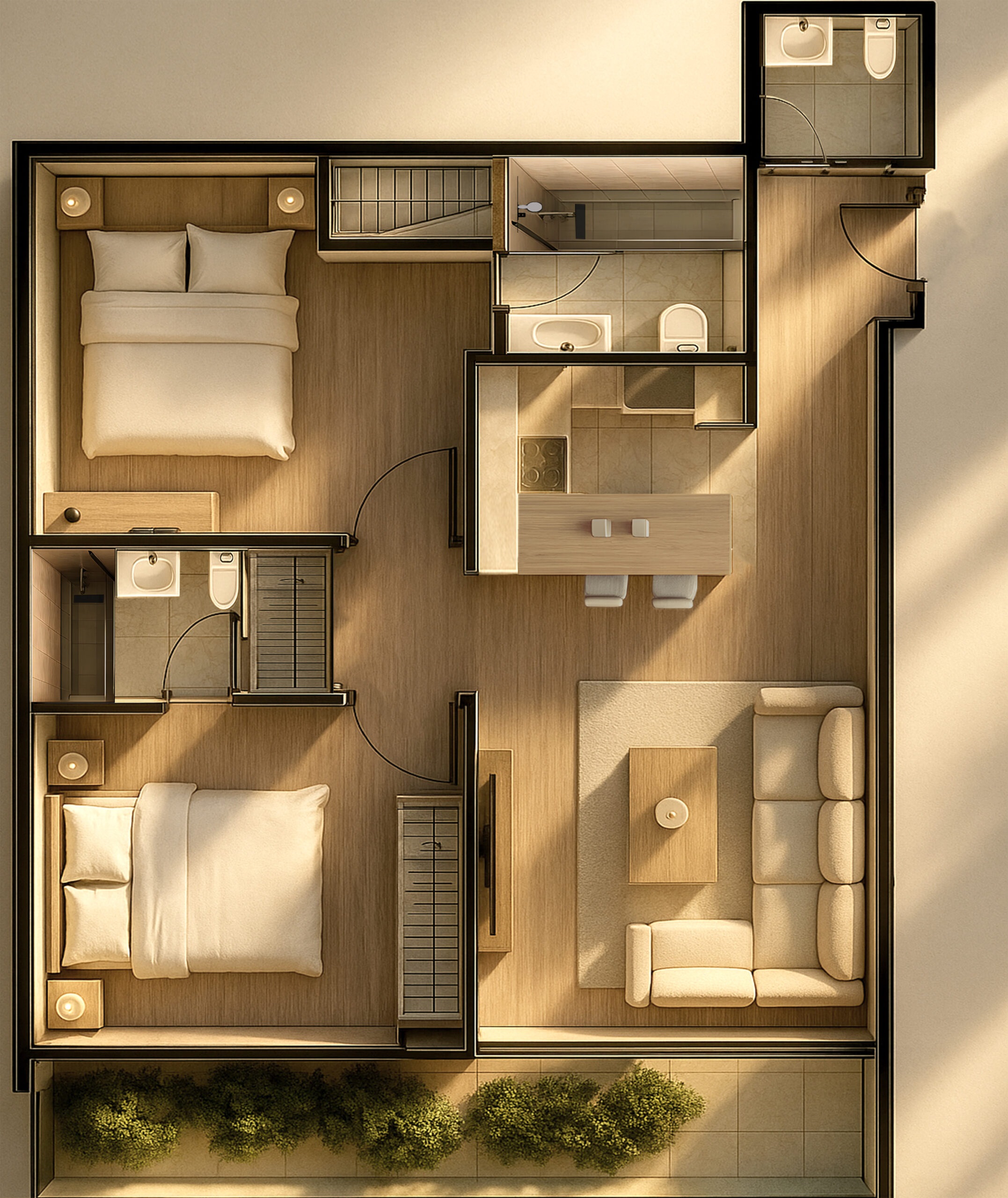 2 Bed